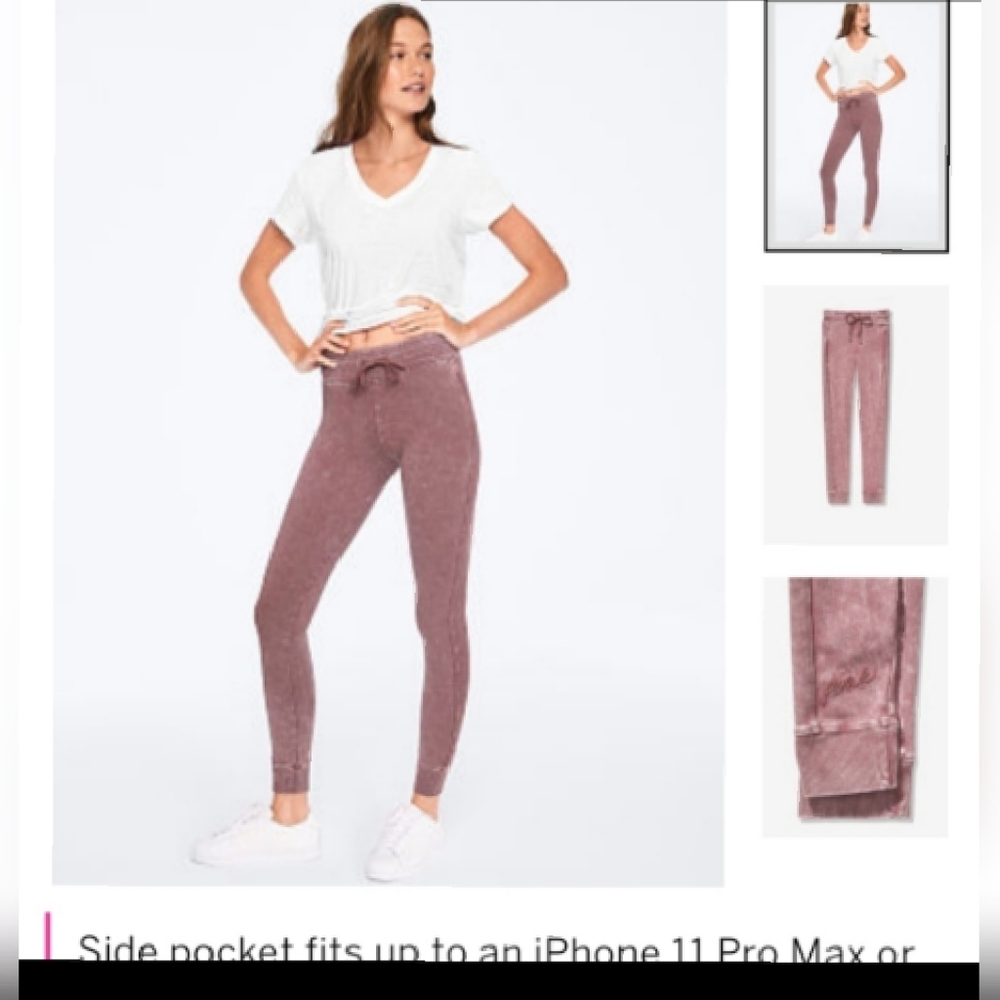 Pink Campus Full Length Leggings
